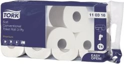 Tork Traditioneel Toiletpapier 3-laags Wit 250 Vel T4 Premium 9 Tork Traditioneel Toiletpapier 3-laags Wit 250 Vel T4 Premium -Huishoud Verkoop 1200x617