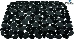Merkloos Papillon - Gootsteenmat - 40x30 Cm - Kiezels Zwart
