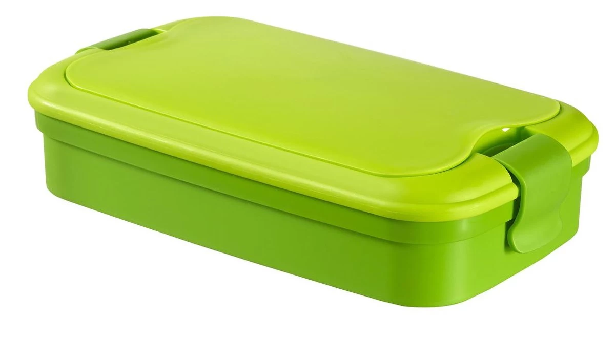 Curver Lunch&Go - Vershouddoos - Lunchbox - Inclusief Bestek - 2/3 Compartimenten - Groen 2 Curver Lunch&Go - Vershouddoos - Lunchbox - Inclusief Bestek - 2/3 Compartimenten - Groen - Afbeelding 2