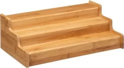 Merkloos Decopatent® Kruidenrekje Uitschuifbaar - Staand 3 Laags Kruidenrek Voor 36 Kruidenpotjes - Specerijen Rek - Bamboe Hout -Huishoud Verkoop 1200x662 3