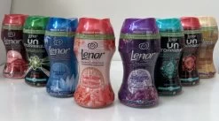 Lenor Geurbooster - Geurparels - Ariel & Fris & Lente Fris & Jasmijn & Zeebries & Gouden Orchidee & Pioenroos & Ametist - 8x11 Wasbeurten - Voordeelverpakking - Halfjaarbox