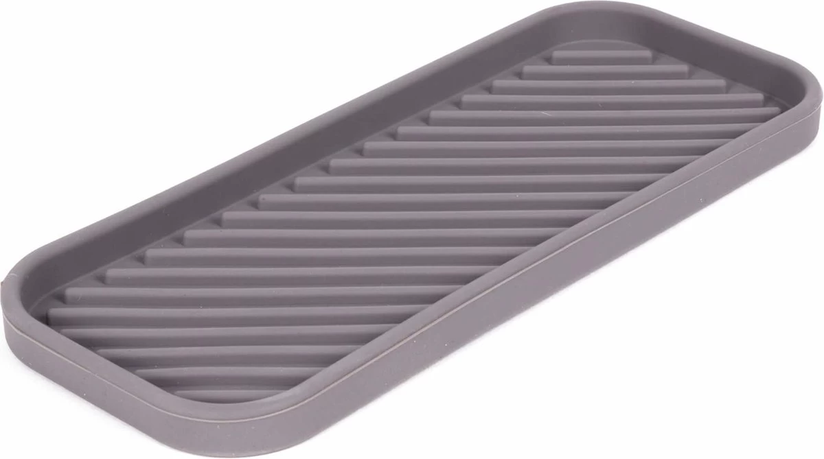 Benson Afdruipmat - Siliconen - 23.5 X 9.5 Cm - Grijs 1 Benson Afdruipmat - Siliconen - 23.5 X 9.5 Cm - Grijs
