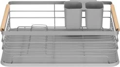 Navaris Afdruiprek Met Uitneembare Bestekhouder - Afwasrek Met Losse Lekbak - Vaatwasrek Met Plateau - Voor Bestek, Borden, Schalen En Pannen -Huishoud Verkoop 1200x673