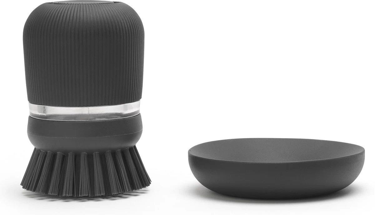Brabantia Sink Side Afwasborstel - Met Zeepdispenser- Dark Grey 11 Brabantia Sink Side Afwasborstel - Met Zeepdispenser- Dark Grey - Afbeelding 11