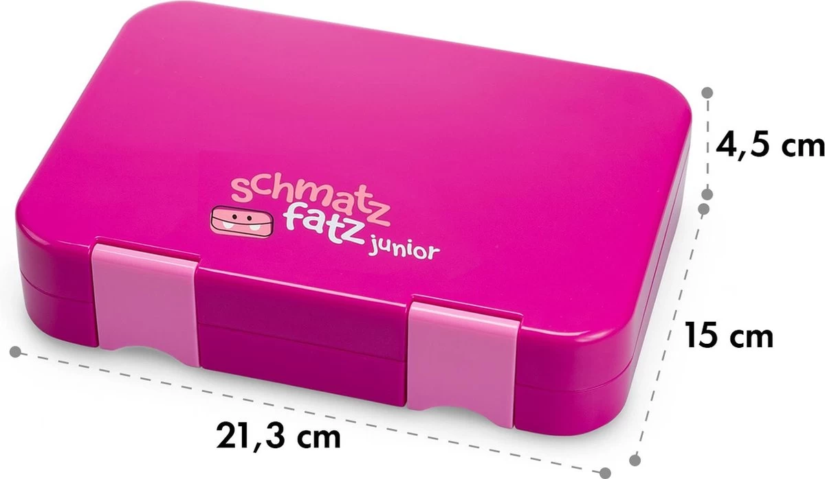 Schmatzfatz Junior Lunchbox 6 Vakken 21,3 X 15 X 4,5 Cm (BxHxD) 7 Schmatzfatz Junior Lunchbox 6 Vakken 21,3 X 15 X 4,5 Cm (BxHxD) - Afbeelding 7