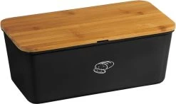 Melamine Broodtrommel Met Bamboe Snijplank | Brood Bewaar Doos Met Hoge Kwaliteit Bamboe Snij Plank | Met Bamboe Deksel, Te Gebruiken Als Brood Snijplank | Afm. 34 X 18 X 14 Cm. | Kleur Brood Trommel: ZWART 6 Melamine Broodtrommel Met Bamboe Snijplank | Brood Bewaar Doos Met Hoge Kwaliteit Bamboe Snij Plank | Met Bamboe Deksel, Te Gebruiken Als Brood Snijplank | Afm. 34 X 18 X 14 Cm. | Kleur Brood Trommel: ZWART -Huishoud Verkoop 1200x713 2