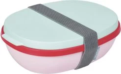Mepal – Lunchbox Ellipse Duo – Lunchbox Voor Volwassenen En Saladebox To Go– Strawberry Vibe – Magnetronbestendig - Limited Edition -Huishoud Verkoop 1200x736 2