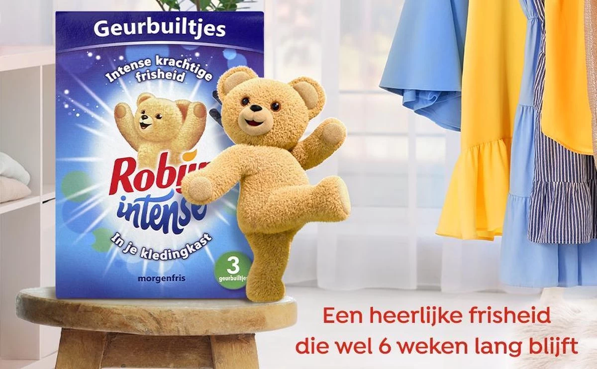 Robijn Geurbuiltje Intense 3 STUKS - Geur- Geurbuiltjes- Geurzakjes Voor In De Kledingkast 3 Robijn Geurbuiltje Intense 3 STUKS - Geur- Geurbuiltjes- Geurzakjes Voor In De Kledingkast - Afbeelding 3