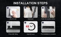 Merkloos Kruidenrek Met Rolhouder, Keuken Organizer, Kruidenrek Met/zonder Boren, Kruidenrek, Wandorganizer Voor Specerijen, Set Van 2 Zwarte Keukenrekken, Kruidenrek Ophangbaar, Wandrek, Staal, Zwart, Keukenrek 11 Merkloos Kruidenrek Met Rolhouder, Keuken Organizer, Kruidenrek Met/zonder Boren, Kruidenrek, Wandorganizer Voor Specerijen, Set Van 2 Zwarte Keukenrekken, Kruidenrek Ophangbaar, Wandrek, Staal, Zwart, Keukenrek -Huishoud Verkoop 1200x742 9