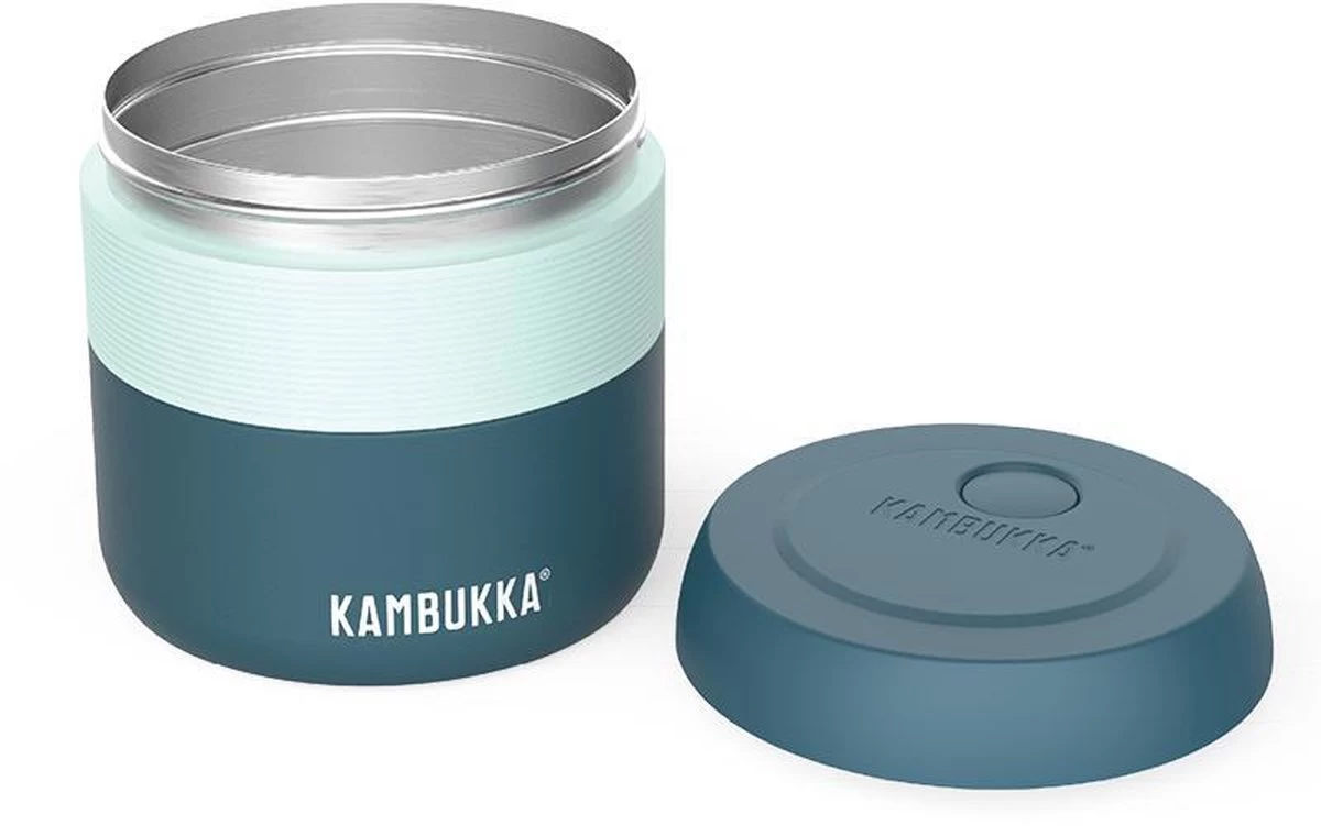 Kambukka Bora - Lunchbox - 400 Ml - Voedselcontainer Houdt 6 Uur Warm & 100 % Lekvrij - Deep Teal 2 Kambukka Bora - Lunchbox - 400 Ml - Voedselcontainer Houdt 6 Uur Warm & 100 % Lekvrij - Deep Teal - Afbeelding 2