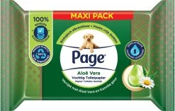 Page Vochtig Toiletpapier - 6 X 74 Stuks - Aloë Vera Maxi Vochtig Wc Papier - Voordeelverpakking -Huishoud Verkoop 1200x763