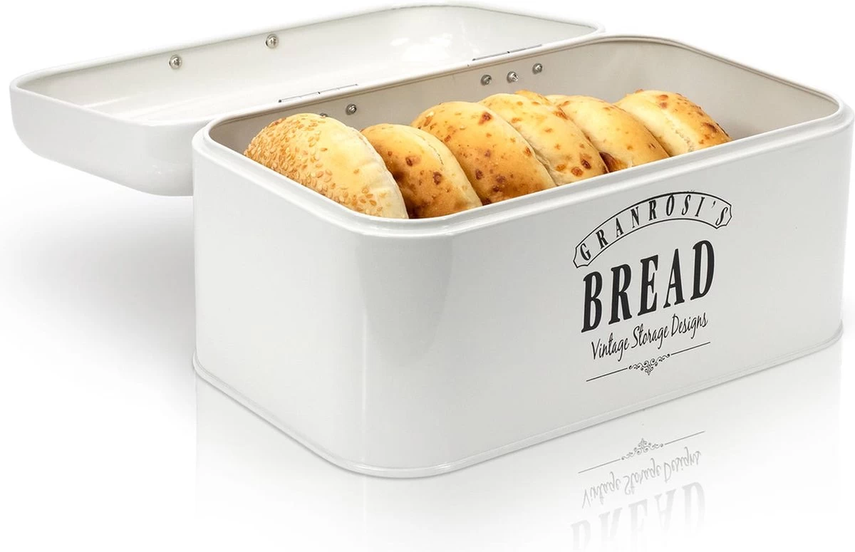 Delaware Broodtrommel Metaal 30 X 16 X 20,5 Cm Klapdeksel Ventilatiegaten 8 Delaware Broodtrommel Metaal 30 X 16 X 20,5 Cm Klapdeksel Ventilatiegaten - Afbeelding 8