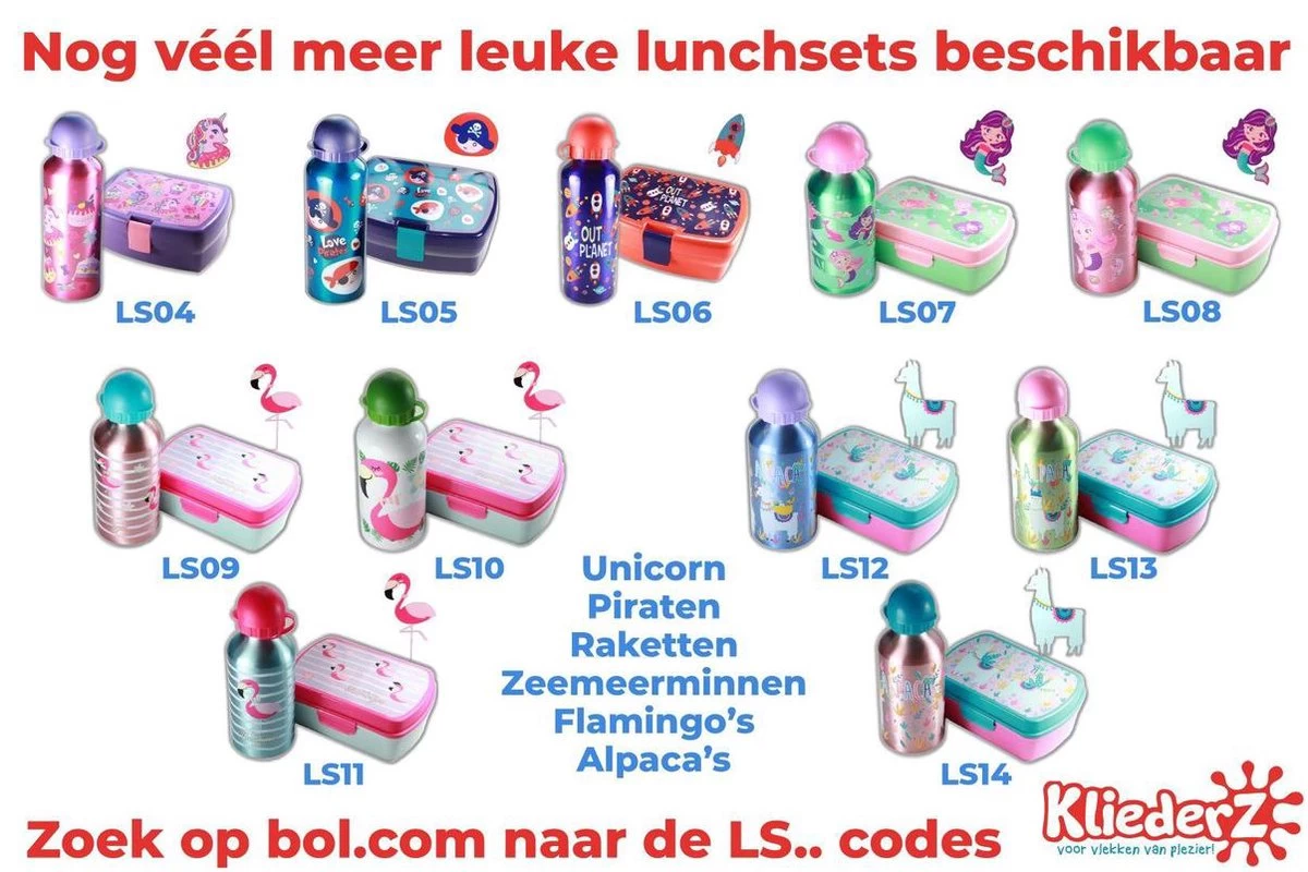 Unicorn Broodtrommel + PET Drinkfles Lichtblauw | Eenhoorn Lunchbox Set Voor Meisjes LS22 12 Unicorn Broodtrommel + PET Drinkfles Lichtblauw | Eenhoorn Lunchbox Set Voor Meisjes LS22 - Afbeelding 12