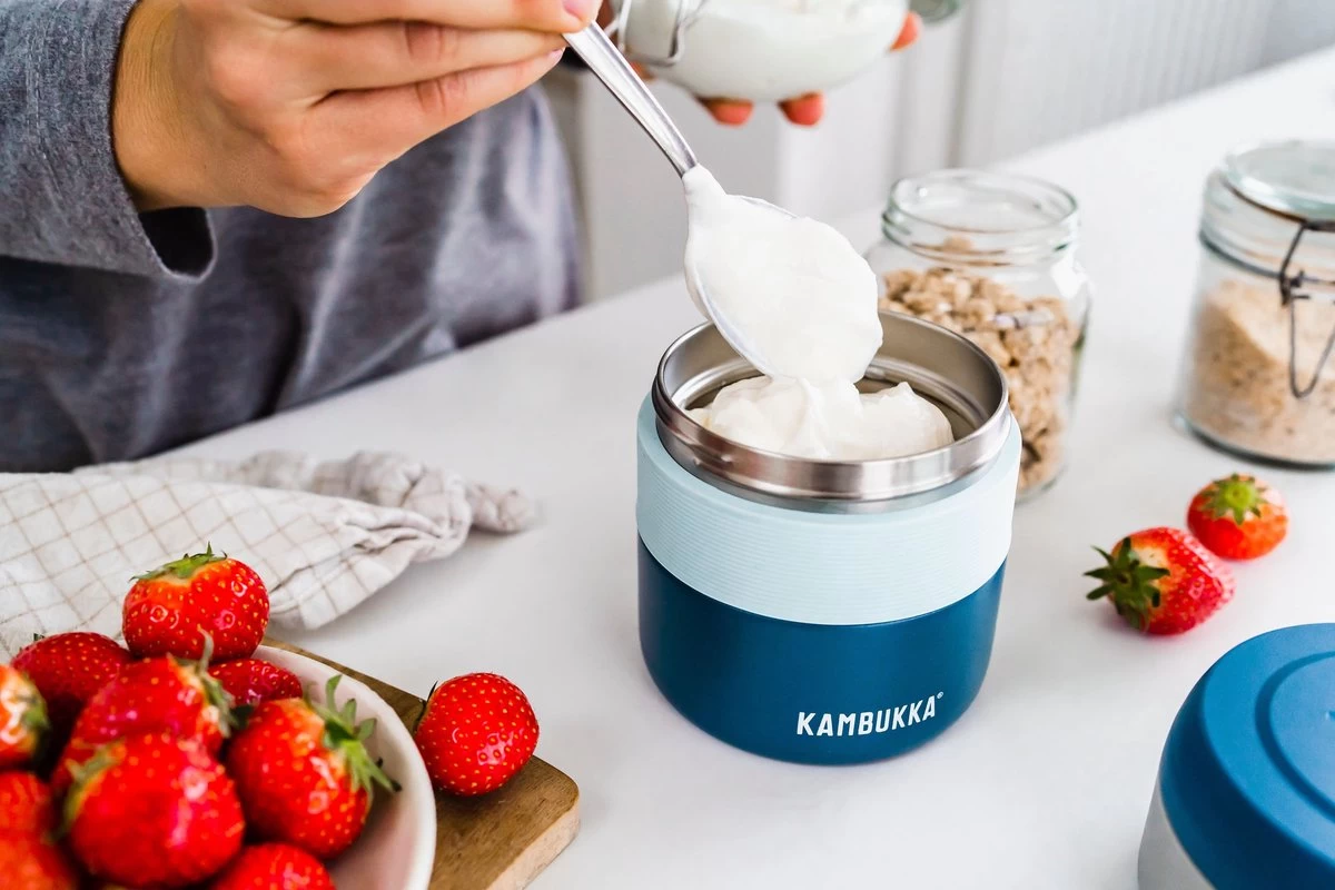 Kambukka Bora - Lunchbox - 400 Ml - Voedselcontainer Houdt 6 Uur Warm & 100 % Lekvrij - Deep Teal 4 Kambukka Bora - Lunchbox - 400 Ml - Voedselcontainer Houdt 6 Uur Warm & 100 % Lekvrij - Deep Teal - Afbeelding 4