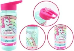 Unicorn Broodtrommel + PET Drinkfles Lichtblauw | Eenhoorn Lunchbox Set Voor Meisjes LS22 15 Unicorn Broodtrommel + PET Drinkfles Lichtblauw | Eenhoorn Lunchbox Set Voor Meisjes LS22 -Huishoud Verkoop 1200x825 1