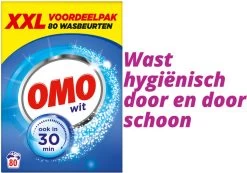 Omo Wit XXL Waspoeder 80 Wasbeurten -Huishoud Verkoop 1200x841