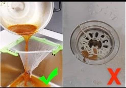 Merkloos Gootsteen Organizer - Gootsteen Afval Netje - Gootsteenontstopper - Spoelbak - Incl. 50 Netjes -Huishoud Verkoop 1200x844 2