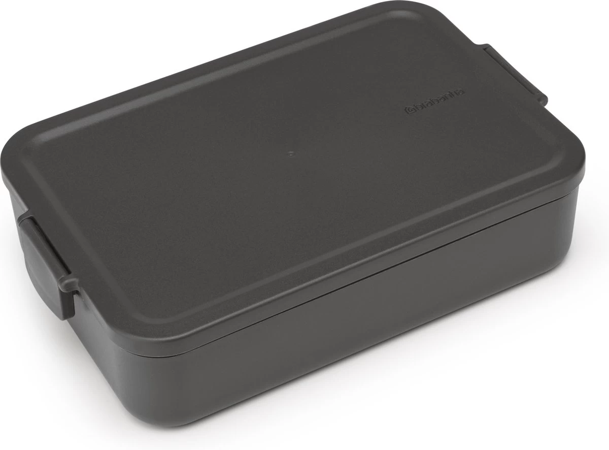 Brabantia Make & Take Bento Lunchbox Incl Bentobox - Large - Kunststof - Dark Grey 18 Brabantia Make & Take Bento Lunchbox Incl Bentobox - Large - Kunststof - Dark Grey - Afbeelding 18