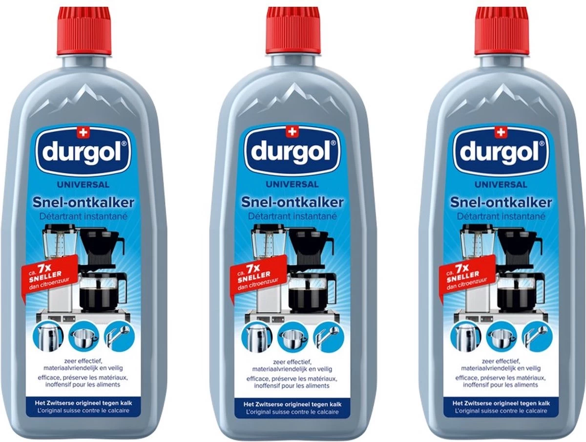 Durgol® | 3 X 750 Ml Universal Snel Ontkalker | Kalkaanslag Huishoudelijke Voorwerpen | Milieuvriendelijk 1 Durgol® | 3 X 750 Ml Universal Snel Ontkalker | Kalkaanslag Huishoudelijke Voorwerpen | Milieuvriendelijk