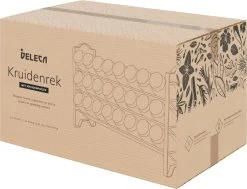 Deleca Kruidenrek Organizer Met 24 Kruidenpotjes - Vierkant - Strooideksel & Labels - Ophangbaar Of Staand - Industrieel / Zwart -Huishoud Verkoop 1200x920 2