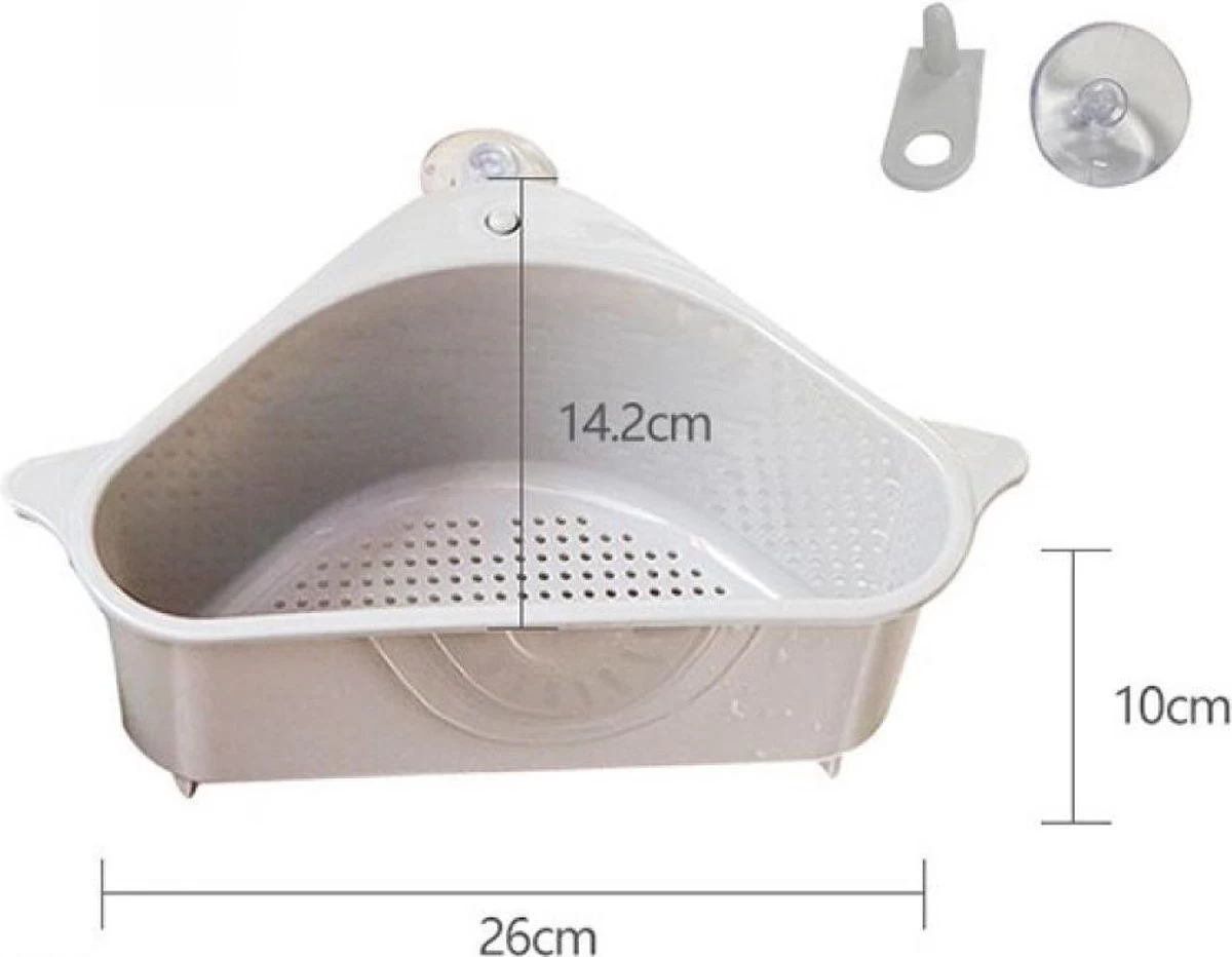 Merkloos Gootsteenorganiser Grijs - Sponshouder - Aanrecht Organiser - Vaatdoek Houder - Gootsteen Organiser - Gootsteen Bakje - Gootsteen Organiser- Gootsteenorganiser - Gootsteen Houder - Gootsteenzeef 3 Merkloos Gootsteenorganiser Grijs - Sponshouder - Aanrecht Organiser - Vaatdoek Houder - Gootsteen Organiser - Gootsteen Bakje - Gootsteen Organiser- Gootsteenorganiser - Gootsteen Houder - Gootsteenzeef - Afbeelding 3