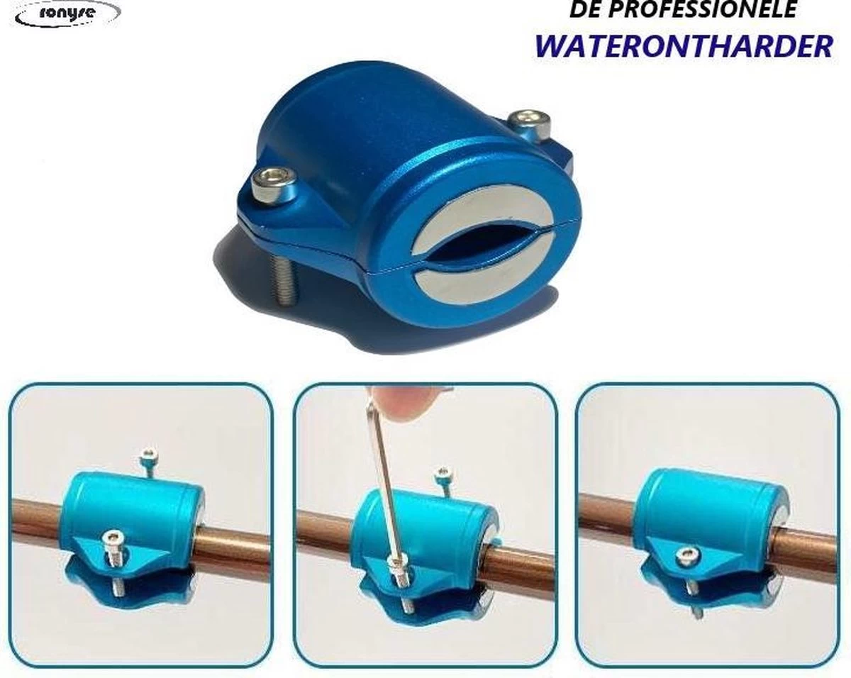 Magnetische Waterontharder - Professionele Waterontharder Magneet - Waterontkalker Waterleiding - Blauw - Anti Kalk 1 Magnetische Waterontharder - Professionele Waterontharder Magneet - Waterontkalker Waterleiding - Blauw - Anti Kalk