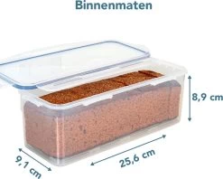 Lock&Lock Vershouddoos - Bewaardoos Met Deksel - Voor Ontbijtkoek Peperkoek En Cake - Cakedoos - 100% Luchtdicht - 2 Liter -Huishoud Verkoop 1200x963 5