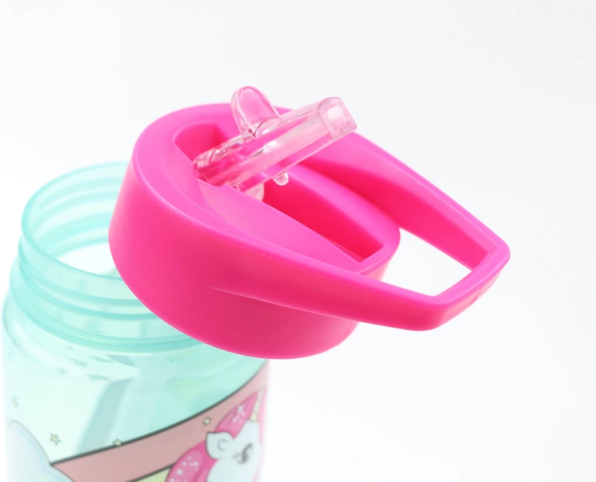 Unicorn Broodtrommel + PET Drinkfles Lichtblauw | Eenhoorn Lunchbox Set Voor Meisjes LS22 3 Unicorn Broodtrommel + PET Drinkfles Lichtblauw | Eenhoorn Lunchbox Set Voor Meisjes LS22 - Afbeelding 3