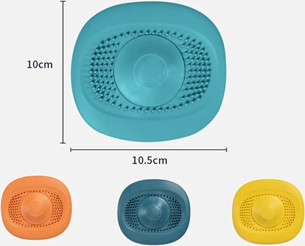 Merkloos Luxe Doucheputje Afvoer Plug Zeef Stopper Stop - Universele Haarfilter Haarvanger Gootsteenstop Afvoerstop Onderdeel Afvoerputje Stopper Putje Rooster Voor Wastafel Gootsteen Spoelbak Bad Douchebak Keuken Wasbak Badkuip Aanrecht - Siliconen - Blauw 7 Merkloos Luxe Doucheputje Afvoer Plug Zeef Stopper Stop - Universele Haarfilter Haarvanger Gootsteenstop Afvoerstop Onderdeel Afvoerputje Stopper Putje Rooster Voor Wastafel Gootsteen Spoelbak Bad Douchebak Keuken Wasbak Badkuip Aanrecht - Siliconen - Blauw - Afbeelding 7