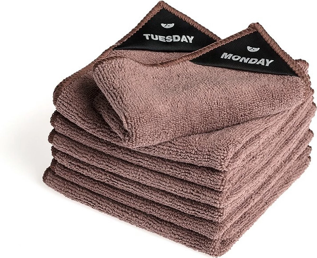 Klud Klud Vaatdoek Set - 7 Dagen - Mauve 1 Klud Klud Vaatdoek Set - 7 Dagen - Mauve