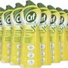 Cif CleanBoost Cream Citroen Schuurmiddel - 8 X 750 Ml - Voordeelverpakking