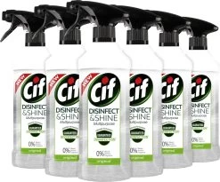 Cif Disinfect & Shine Original Desinfectie Spray - 6 X 500 Ml - Voordeelverpakking 12 Cif Disinfect & Shine Original Desinfectie Spray - 6 X 500 Ml - Voordeelverpakking -Huishoud Verkoop 1200x998 1