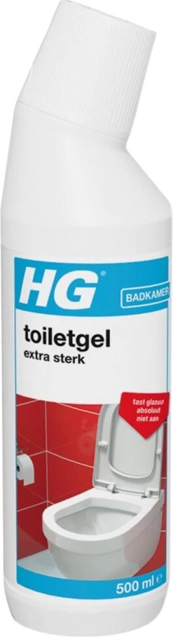 HG Toiletgel Extra Sterk - 500ml - Verwijdert De Hardnekkigste Aanslag - Tast Niet Glazuur, Roestvrijstaal En Chroom Niet Aan - Biologisch Afbreekbaar -Huishoud Verkoop 326x1200