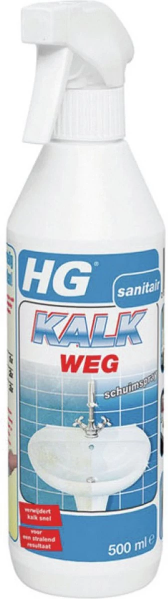 HG Kalkweg Schuimspray - 500ml - 100% Glans - Verwijdert En Voorkomt Kalk - Biologisch Afbreekbaar 9 HG Kalkweg Schuimspray - 500ml - 100% Glans - Verwijdert En Voorkomt Kalk - Biologisch Afbreekbaar - Afbeelding 9