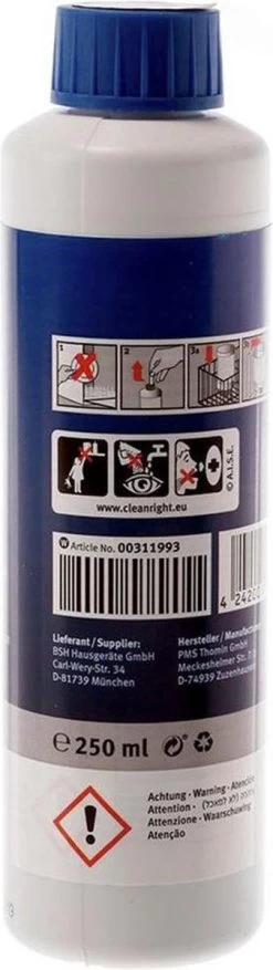 Bosch / Siemens Vaatwasser Reiniger - 250 Ml -Huishoud Verkoop 338x1200