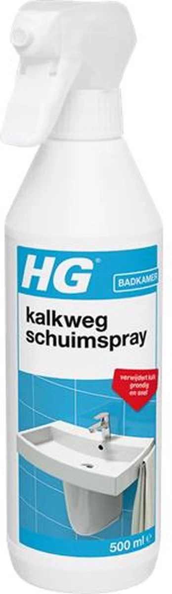 HG Kalkweg Schuimspray - 500ml - 100% Glans - Verwijdert En Voorkomt Kalk - Biologisch Afbreekbaar 10 HG Kalkweg Schuimspray - 500ml - 100% Glans - Verwijdert En Voorkomt Kalk - Biologisch Afbreekbaar - Afbeelding 10