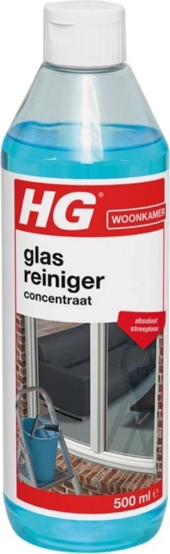 HG Glasreiniger Concentraat - 500ml - Reinigt Streeploos - De Keuze Van Professionele Glazenwassers -Huishoud Verkoop 369x1200 1