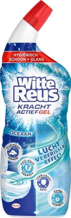 Witte Reus Toiletreiniger - Kracht Actief Gel Oceaan - Voordeelverpakking 10 X 700ml -Huishoud Verkoop 393x1200 1