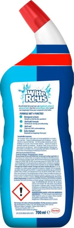 Witte Reus Toiletreiniger - Kracht Actief Gel Oceaan - Voordeelverpakking 10 X 700ml -Huishoud Verkoop 393x1200 3