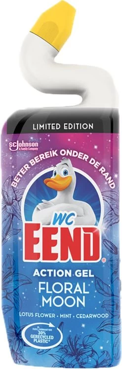 WC Eend Toiletreiniger Action Gel Floral Moon - 6x 750 Ml - Voordeelverpakking -Huishoud Verkoop 399x1200 1