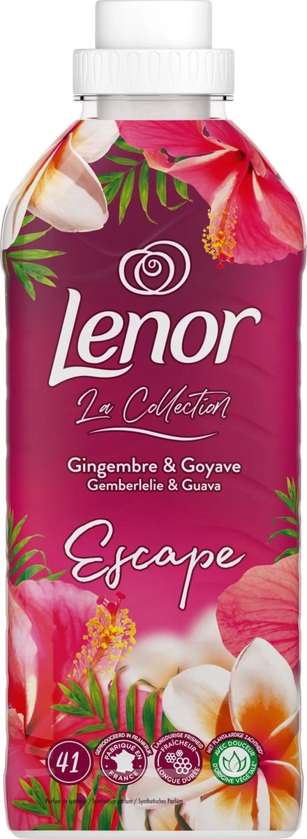 Lenor Gemberlelie En Guave - Wasverzachter - 12 X 41 Wasbeurten Voordeelverpakking 2 Lenor Gemberlelie En Guave - Wasverzachter - 12 X 41 Wasbeurten Voordeelverpakking - Afbeelding 2