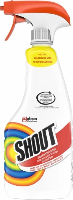 Mr Muscle Shout Vlekkenoplosser Triple Action - Spray - 2 X 500 Ml