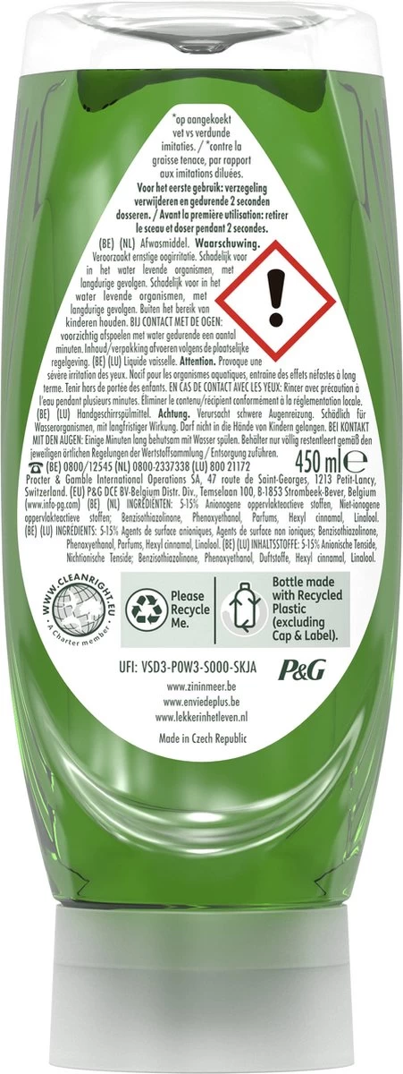 Dreft MaxPower - Vloeibaar Afwasmiddel - Voordeelverpakking 8 X 450 Ml 10 Dreft MaxPower - Vloeibaar Afwasmiddel - Voordeelverpakking 8 X 450 Ml - Afbeelding 10