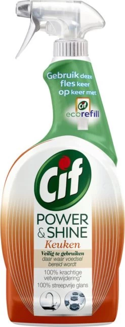 Cif CleanBoost Power & Shine Keuken Spray - 6 X 750 Ml - Voordeelverpakking -Huishoud Verkoop 458x1200 2