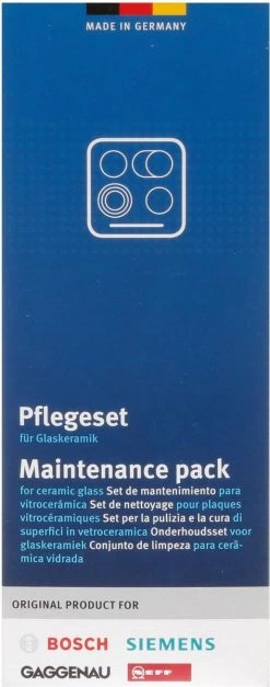 Bosch / Siemens Kookplaat Onderhoudsset - Onderhoudsset Voor Keramische Oppervlakken -Huishoud Verkoop 473x1200
