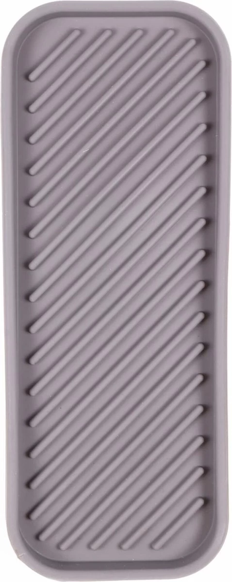 Benson Afdruipmat - Siliconen - 23.5 X 9.5 Cm - Grijs 3 Benson Afdruipmat - Siliconen - 23.5 X 9.5 Cm - Grijs - Afbeelding 3