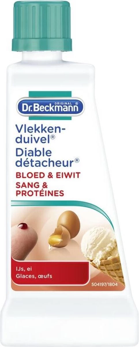 Dr. Beckmann Vlekkenduivel Bloed & Eiwit 50 Ml 1 Dr. Beckmann Vlekkenduivel Bloed & Eiwit 50 Ml