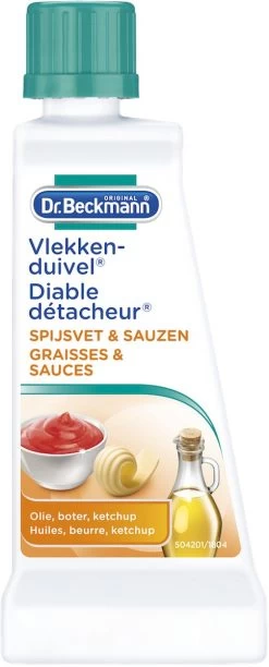 Dr. Beckmann Vlekkenduivel Spijsvet & Sauzen 50 Ml -Huishoud Verkoop 484x1200