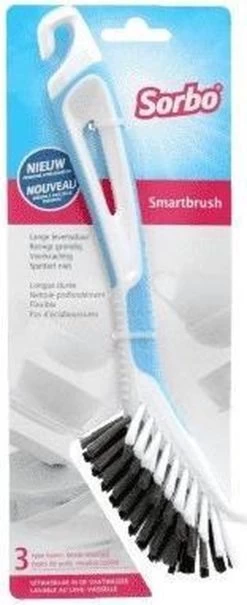 Set Van 2 Sorbo Smartbrush Afwasborstels Blauw/wit - Afwassen Afwasborstel - Huishoudelijke Keukenaccessoires -Huishoud Verkoop 490x1200