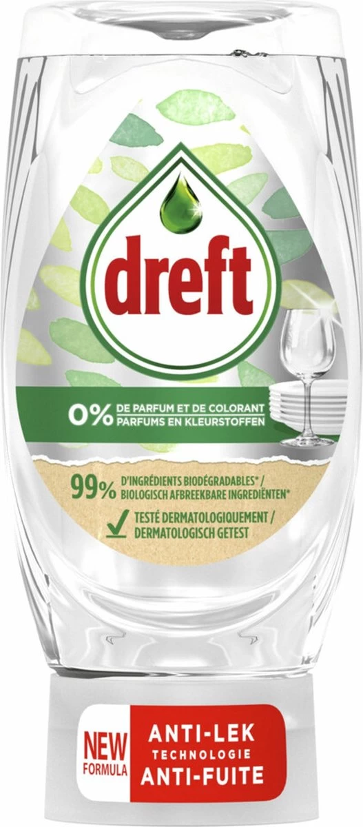 Dreft Afwasmiddel Pure & Clean - 8 X 370 Ml - Voordeelverpakking 5 Dreft Afwasmiddel Pure & Clean - 8 X 370 Ml - Voordeelverpakking - Afbeelding 5